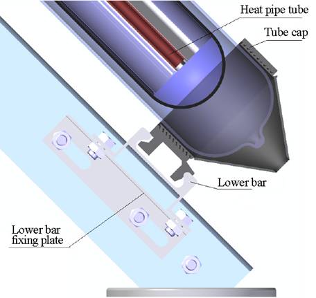 Instalado de akvocisterno kaj varmotuba elektrontubo